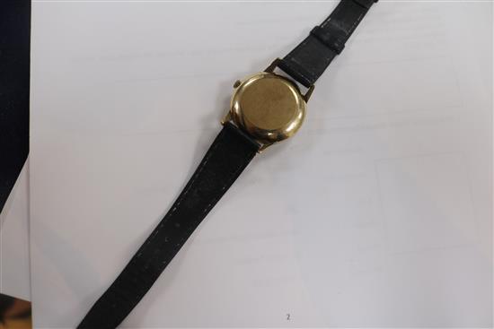 A 9ct gold Garrards automatic gentlemans wrist watch